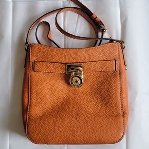 Michael Kors Hamilton travel leather crossbody bag